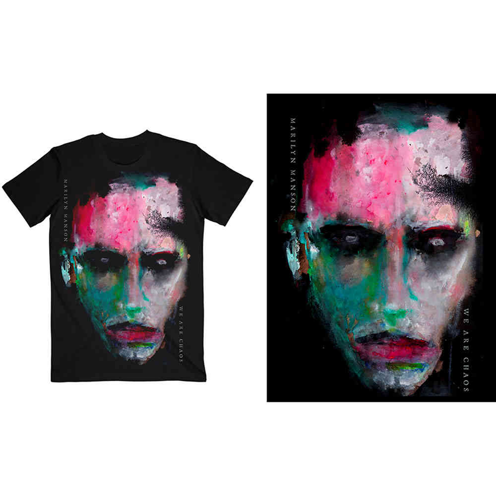 Marilyn Manson - We Are Chaos Cover Herren TShirt - Schwarz